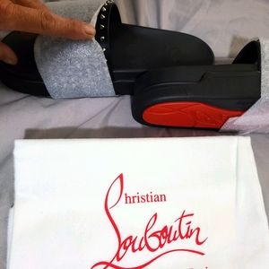 Christine Louboutin Spiked Slides